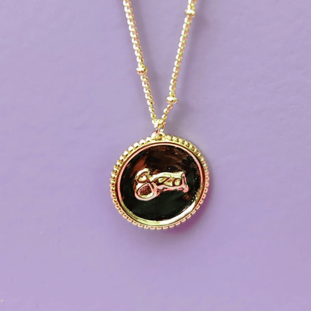 Grá Medallion Necklace Gold- Lillys Pharmacy and Health Store