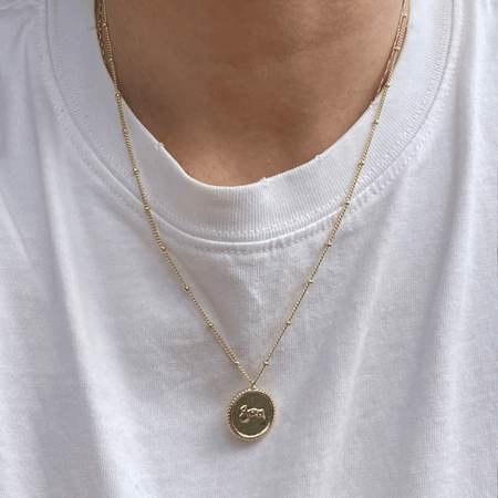 Grá Medallion Necklace Gold- Lillys Pharmacy and Health Store