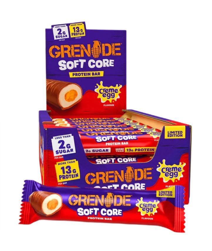 Grenade Soft Core Protein Bars, Creme Egg 18 x 45g- Lillys Pharmacy and Health Store