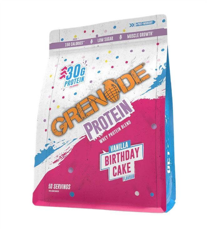Grenade Whey Protein Blend, Vanilla Birthday Cake 2000g- Lillys Pharmacy and Health Store