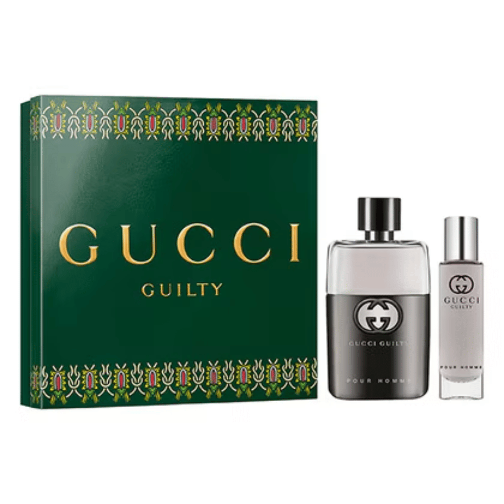 Gucci Guilty Men's's 50ml 2 Piece Gift Set - 50ml Eau de Parfum Spray, 15ml Travel Spray- Lillys Pharmacy and Health Store