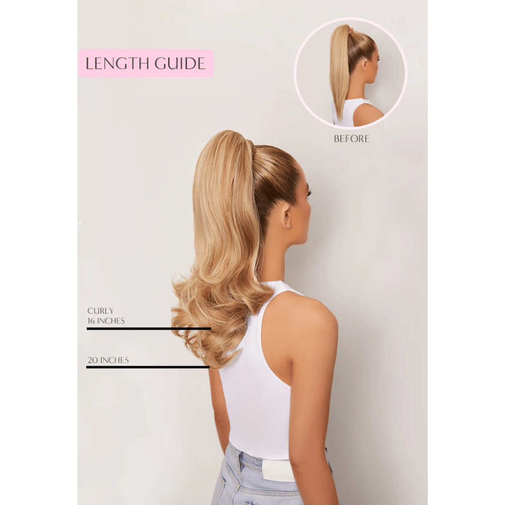 Hair Choice Pony Piece Luxury Synthetic Hair Extensions Amber 16" Curly