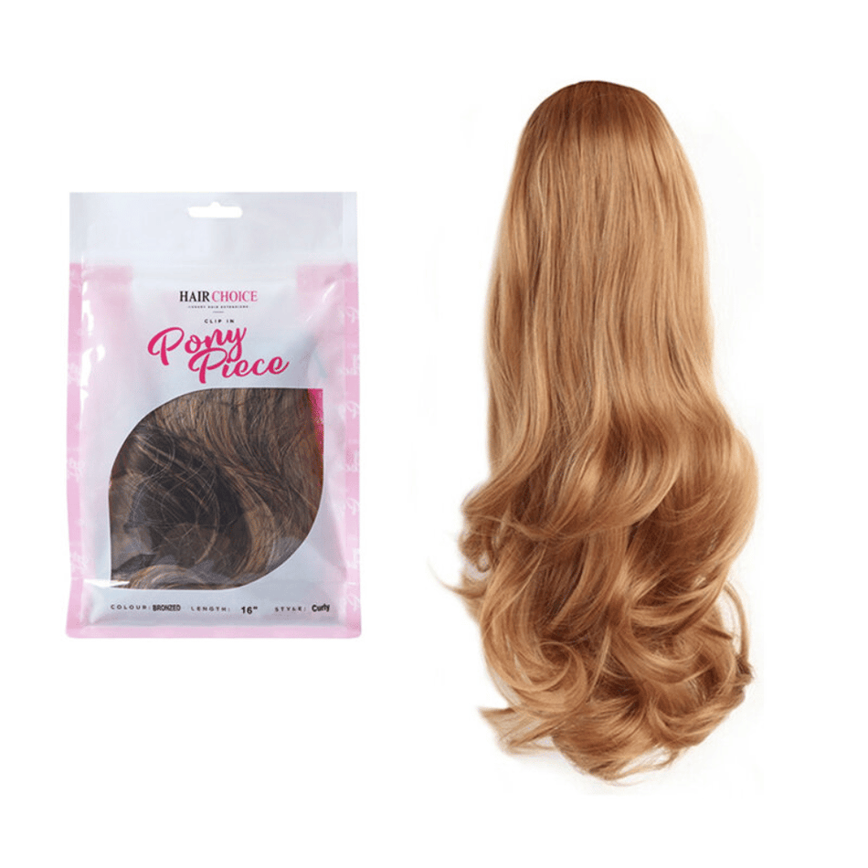 Hair Choice Pony Piece Luxury Synthetic Hair Extensions Amber 16" Curly
