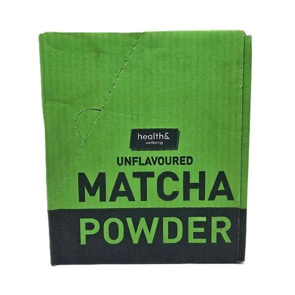Health&Wellbeing Matcha Powder, Unflavoured - 6 x 75g - Lilly’s Pharmacy & Health Store