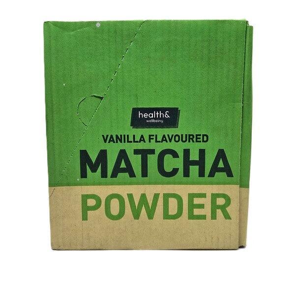 Health&Wellbeing Matcha Powder, Vanilla - 6 x 75g - Lilly’s Pharmacy & Health Store