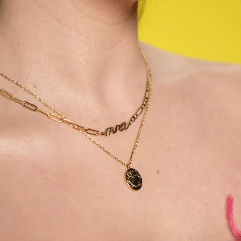 Heart Strong Claddagh Necklace Gold- Lillys Pharmacy and Health Store