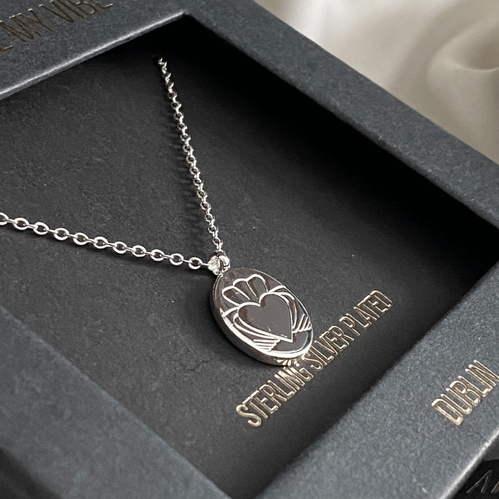 Heart Strong Claddagh Necklace Silver- Lillys Pharmacy and Health Store