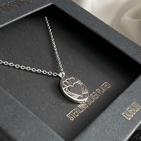 Heart Strong Claddagh Necklace Silver- Lillys Pharmacy and Health Store