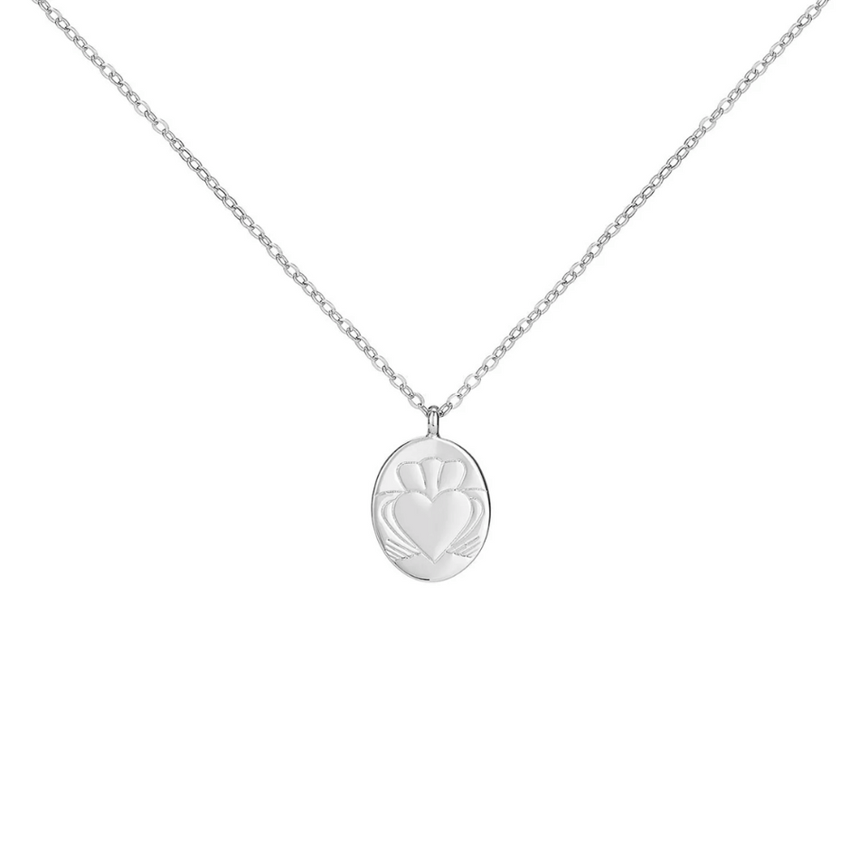 Heart Strong Claddagh Necklace Silver- Lillys Pharmacy and Health Store