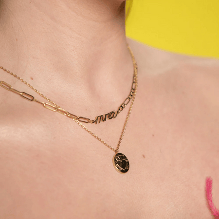 Heart Strong Coin Necklace Gold- Lillys Pharmacy and Health Store