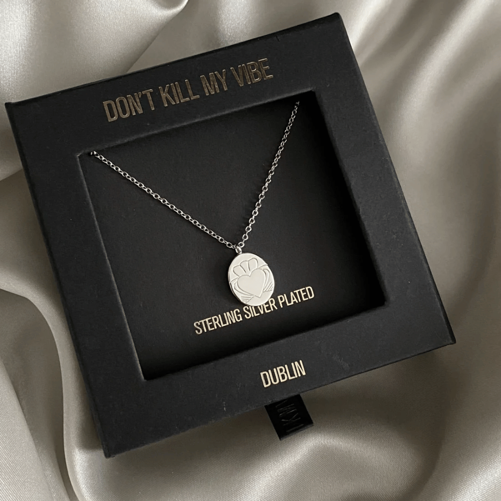 Heart Strong Coin Necklace Silver- Lillys Pharmacy and Health Store