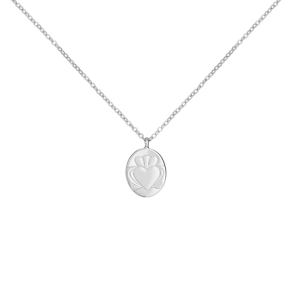 Heart Strong Coin Necklace Silver- Lillys Pharmacy and Health Store
