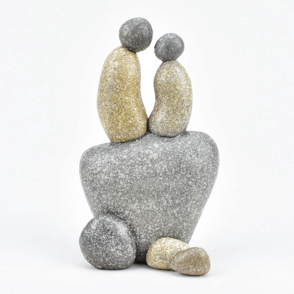 Hestia Pebble Couple Sitting Figurine- Lillys Pharmacy and Health Store