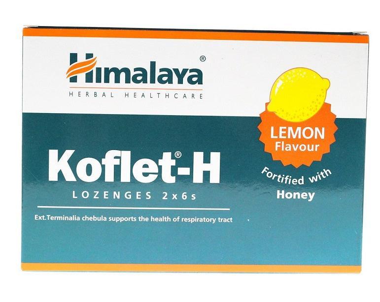 Himalaya KofletH, Lemon 12 lozenges- Lillys Pharmacy and Health Store