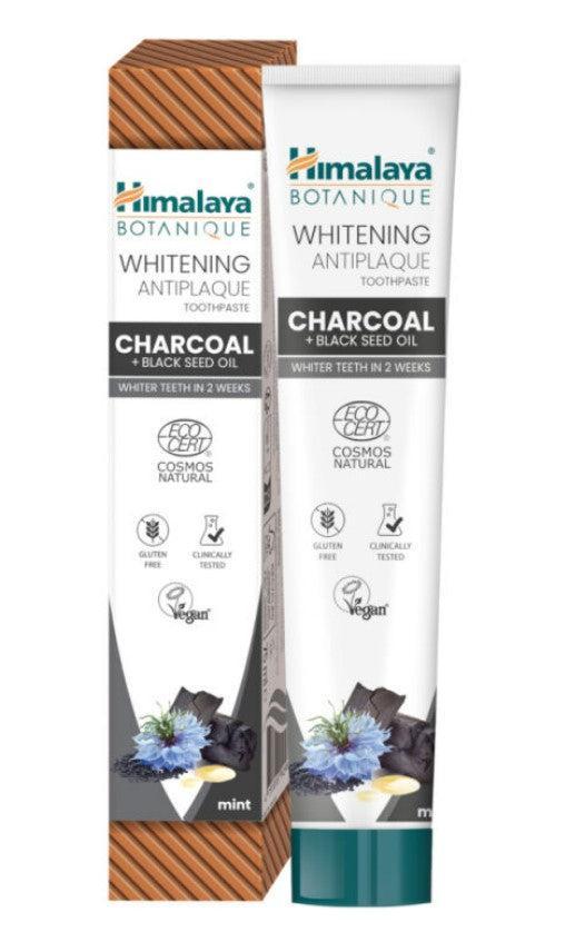 Himalaya Whitening Antiplaque Toothpaste Charcoal + Black Seed Oil, Mint 75ml- Lillys Pharmacy and Health Store