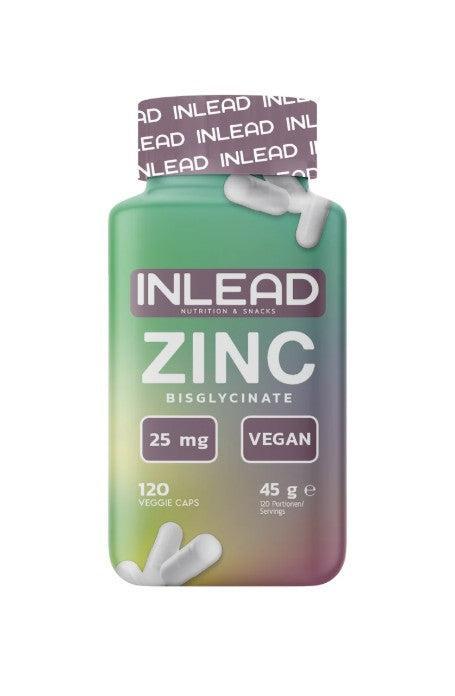 INLEAD Nutrition Zinc Bisglycinate, 25mg - 120 vcaps - Lilly’s Pharmacy & Health Store