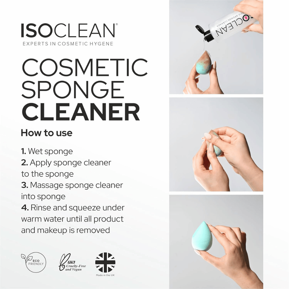 Isoclean Cosmetic Sponge Cleaner 110ml- Lillys Pharmacy and Health Store