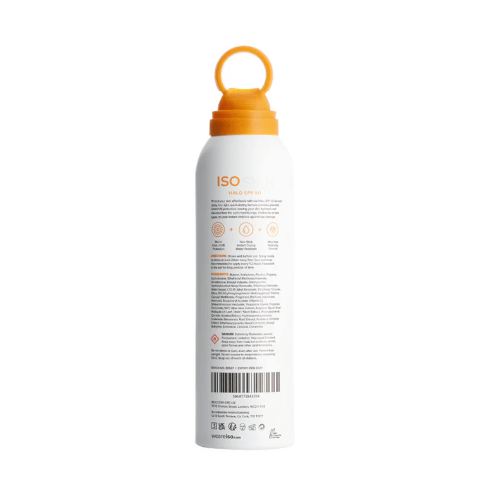 Isoclean Isoskin Halo Spf50 UVA/UVB Protection Non-Stick Instant Dryin ...