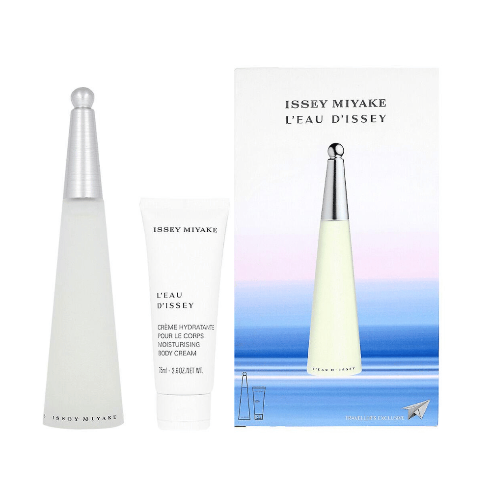 Issey Miyake L'Eau D'Issey 100ml 2 Piece Gift Set - 100ml Eau de Toilette Spray, 75ml Body Lotion- Lillys Pharmacy and Health Store