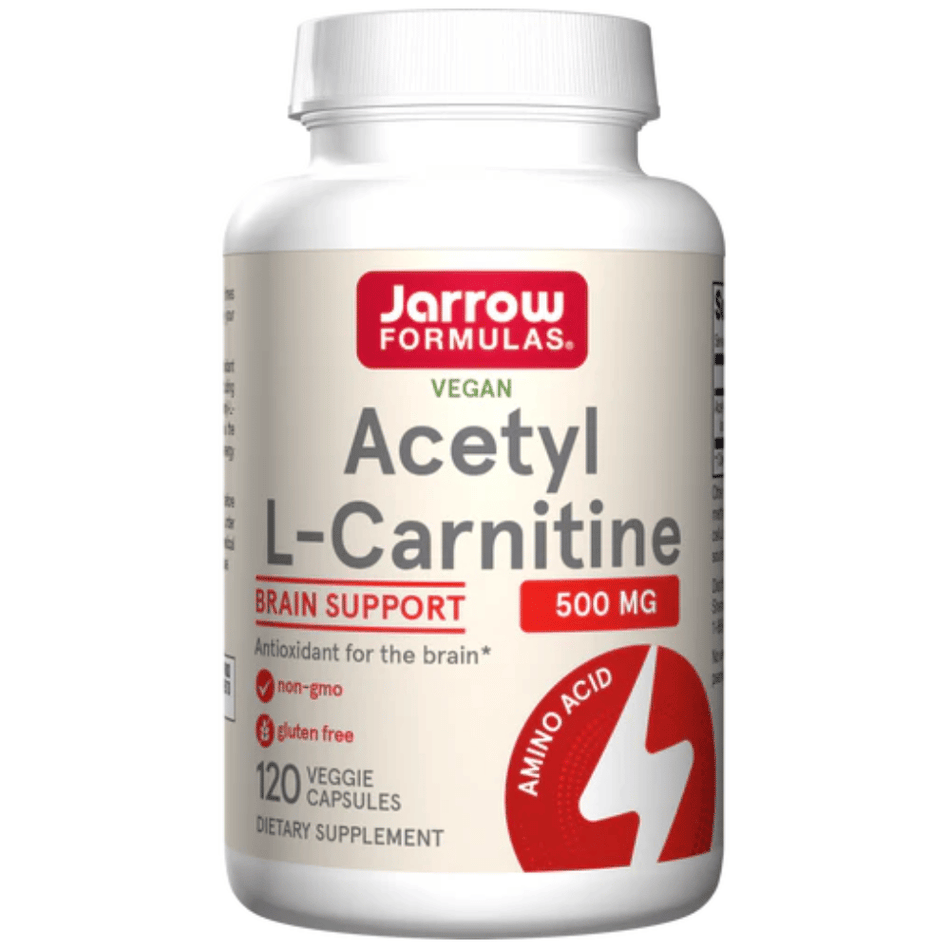 Jarrow Formulas Acetyl L-Carnitine, 500mg - 120 vcaps- Lillys Pharmacy and Health Store