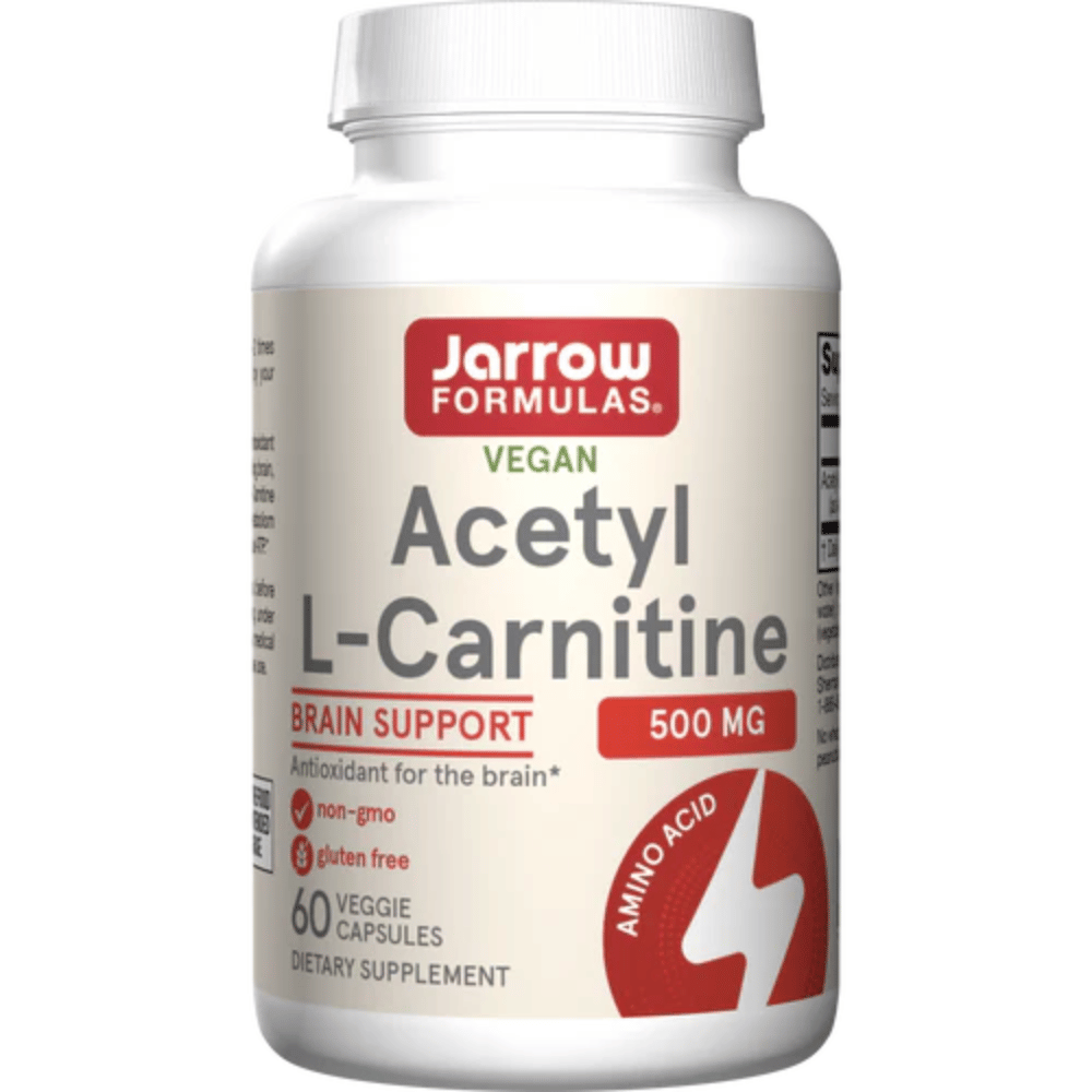 Jarrow Formulas Acetyl L-Carnitine, 500mg - 60 vcaps- Lillys Pharmacy and Health Store
