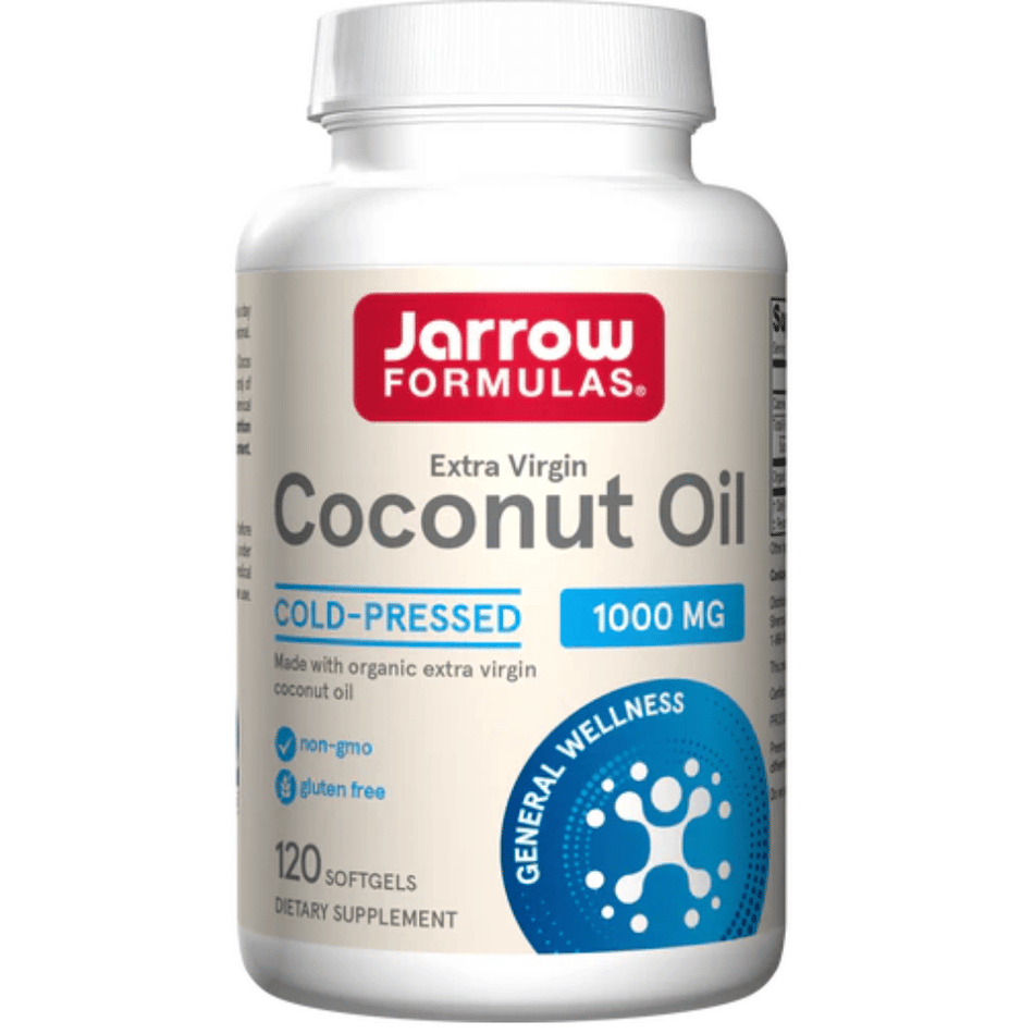 Jarrow Formulas Coconut Oil Extra Virgin, 1000mg - 120 softgels- Lillys Pharmacy and Health Store