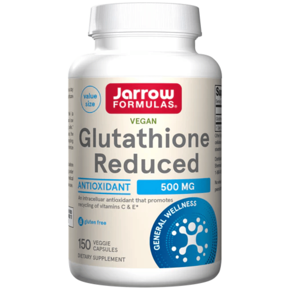 Jarrow Formulas Glutathione Reduced, 500mg - 150 vcaps- Lillys Pharmacy and Health Store