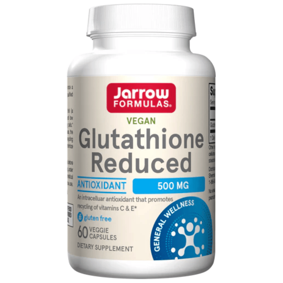 Jarrow Formulas Glutathione Reduced, 500mg - 60 vcaps- Lillys Pharmacy and Health Store