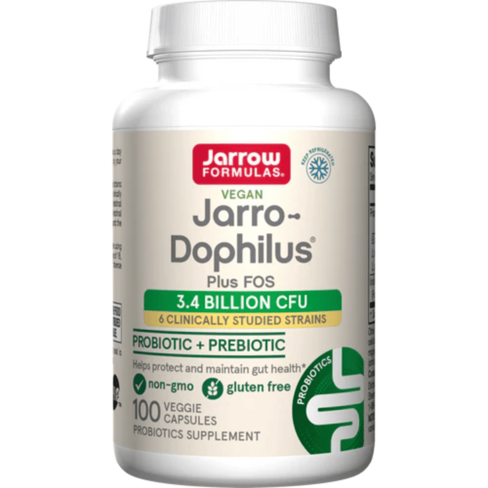 Jarrow Formulas Jarro-Dophilus + FOS - 100 vcaps- Lillys Pharmacy and Health Store