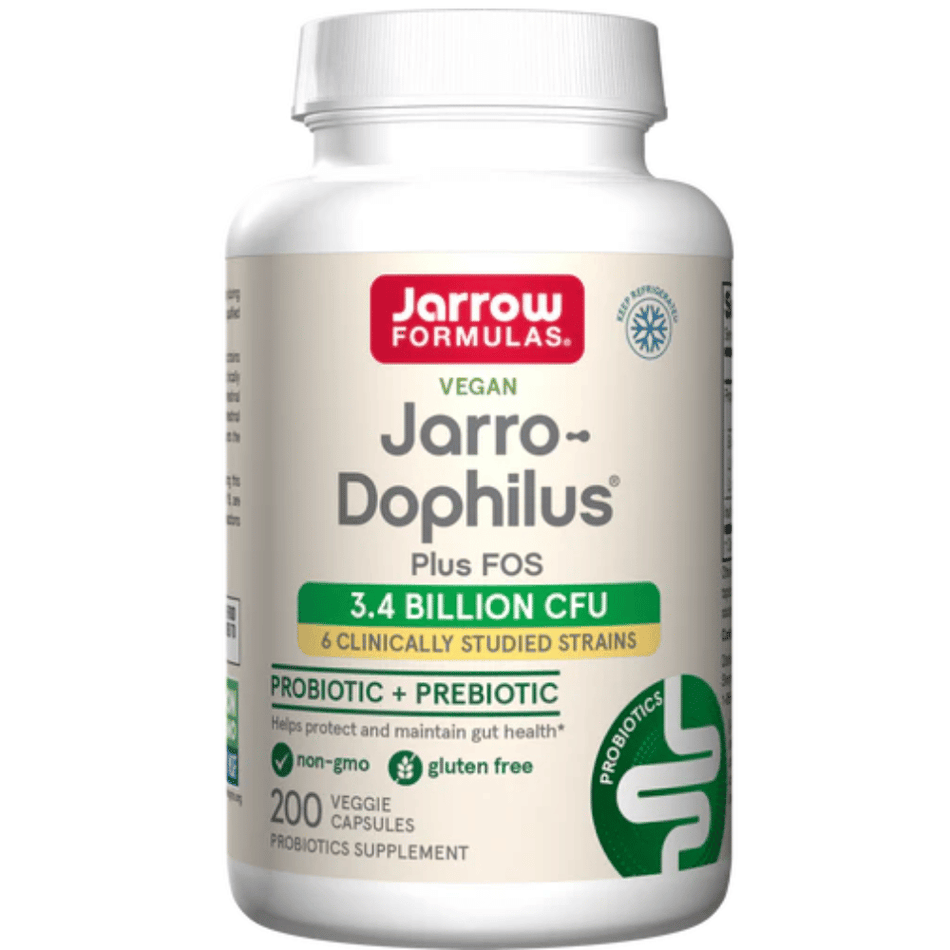 Jarrow Formulas Jarro-Dophilus + FOS - 200 vcaps- Lillys Pharmacy and Health Store