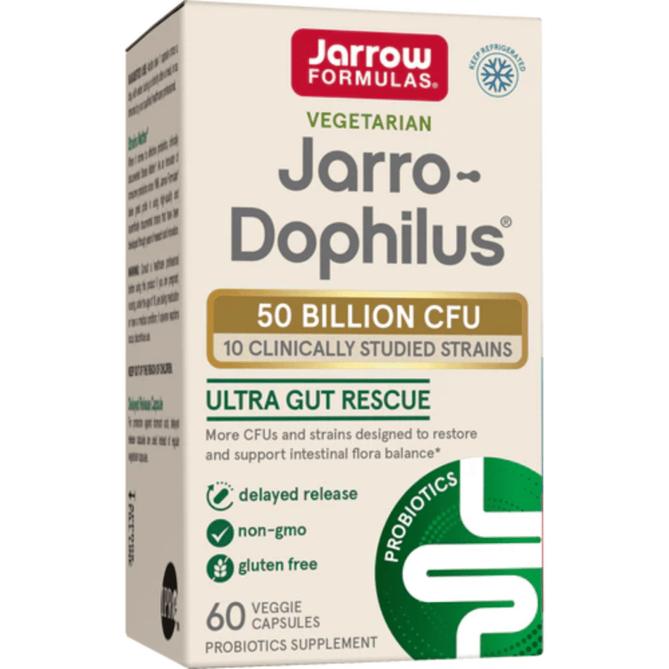 Jarrow Formulas Jarro-Dophilus Ultra Gut Rescue, 50 Billion CFU - 60 vcaps- Lillys Pharmacy and Health Store