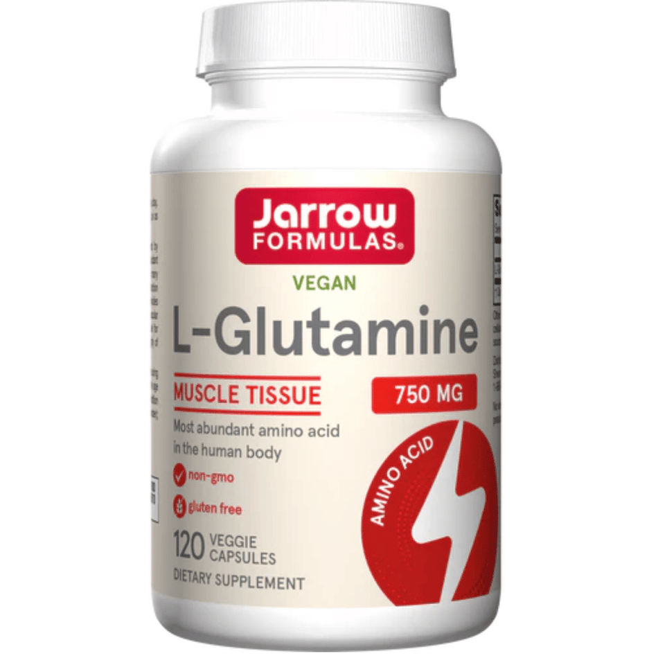 Jarrow Formulas L-Glutamine, 750mg - 120 vcaps- Lillys Pharmacy and Health Store