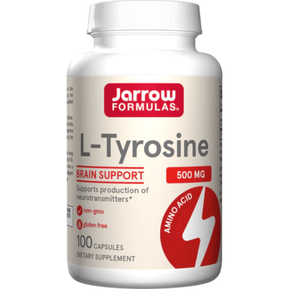 Jarrow Formulas L-Tyrosine, 500mg - 100 caps- Lillys Pharmacy and Health Store