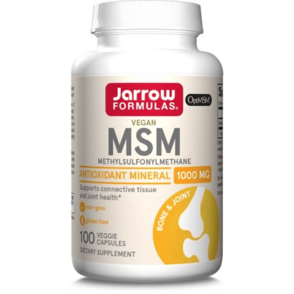 Jarrow Formulas MSM (Methyl-Sulfonyl-Methane), 1000mg - 100 vcaps- Lillys Pharmacy and Health Store