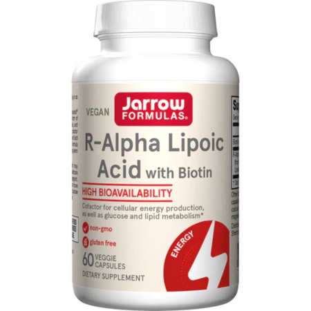 Jarrow Formulas R-Alpha Lipoic Acid with Biotin - 60 vcaps- Lillys Pharmacy and Health Store