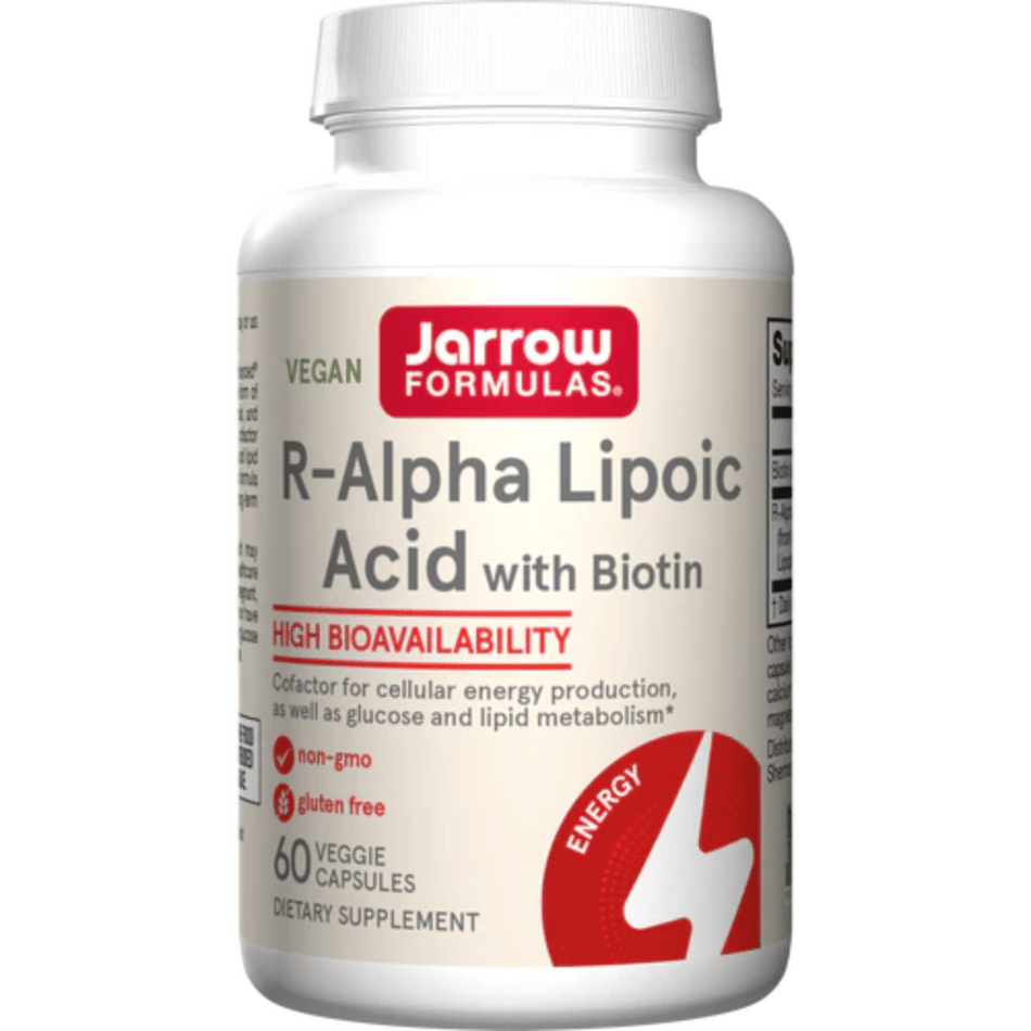 Jarrow Formulas R-Alpha Lipoic Acid with Biotin - 60 vcaps- Lillys Pharmacy and Health Store