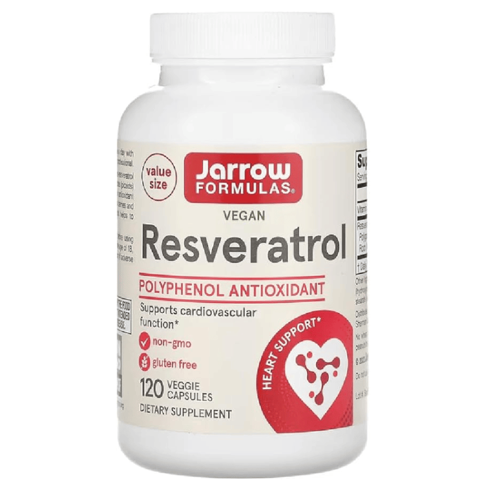 Jarrow Formulas Resveratrol, 100mg - 120 vcaps- Lillys Pharmacy and Health Store