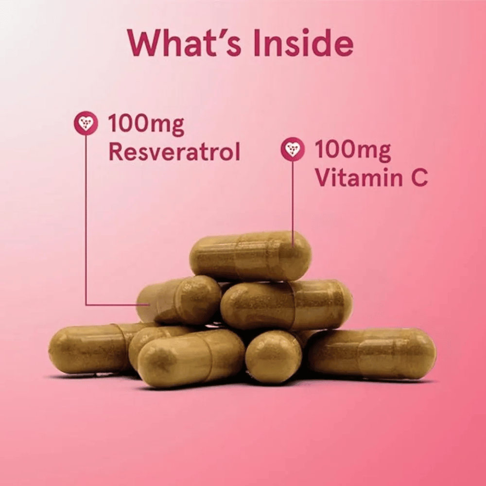 Jarrow Formulas Resveratrol, 100mg - 60 vcaps- Lillys Pharmacy and Health Store