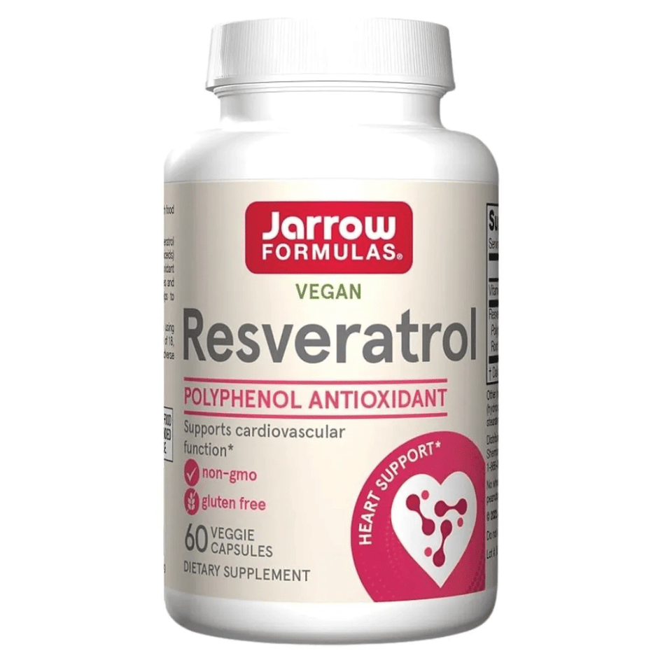 Jarrow Formulas Resveratrol, 100mg - 60 vcaps- Lillys Pharmacy and Health Store