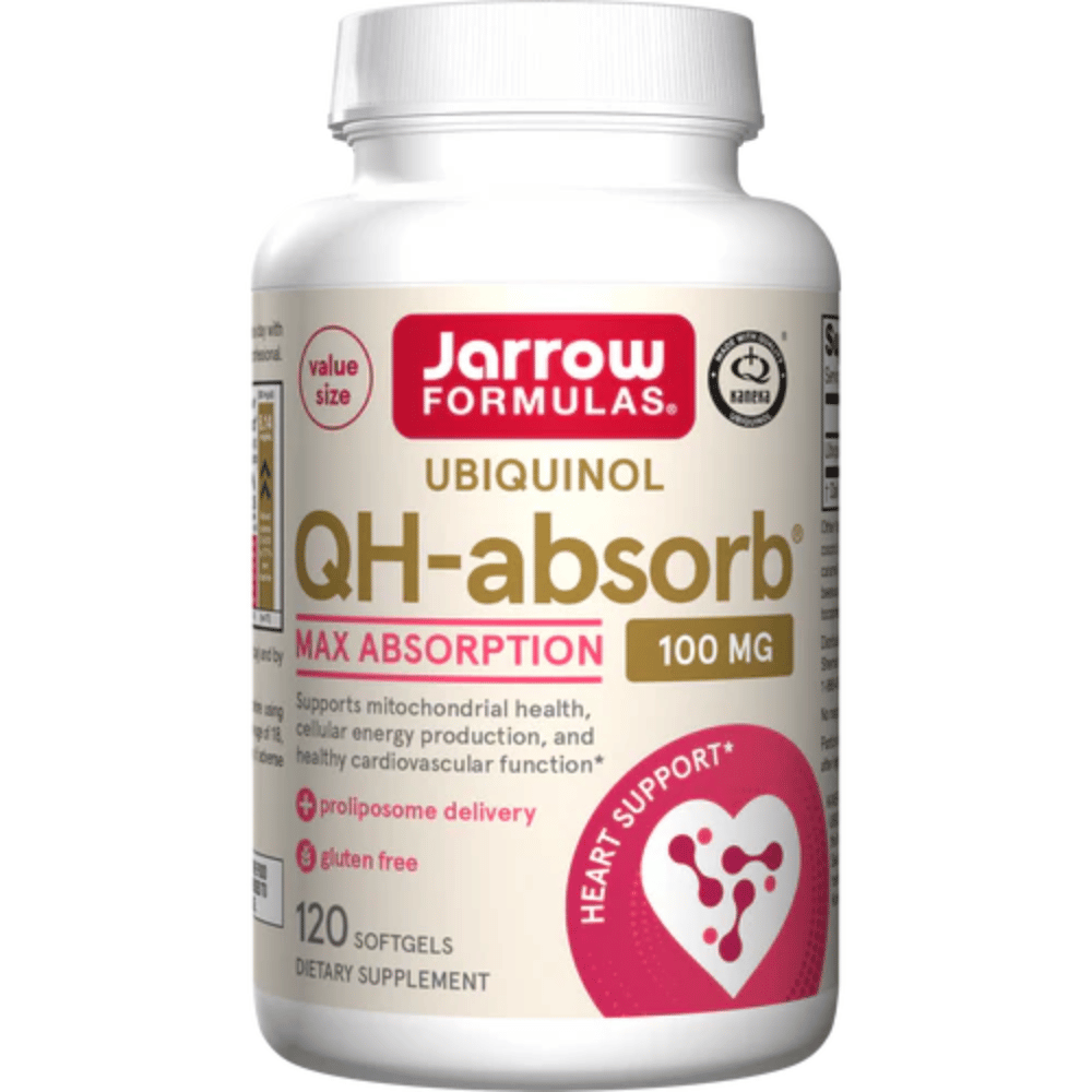 Jarrow Formulas Ubiquinol QH-absorb, 100mg - 120 softgels- Lillys Pharmacy and Health Store
