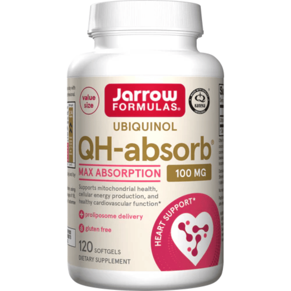 Jarrow Formulas Ubiquinol QH-absorb, 100mg - 120 softgels- Lillys Pharmacy and Health Store