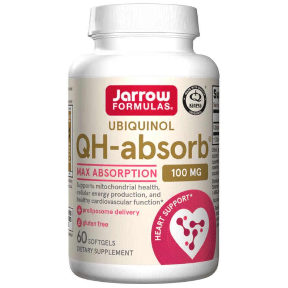 Jarrow Formulas Ubiquinol QH-absorb, 100mg - 60 softgels- Lillys Pharmacy and Health Store