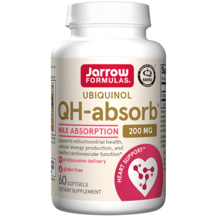 Jarrow Formulas Ubiquinol QH-absorb, 200mg - 60 softgels- Lillys Pharmacy and Health Store