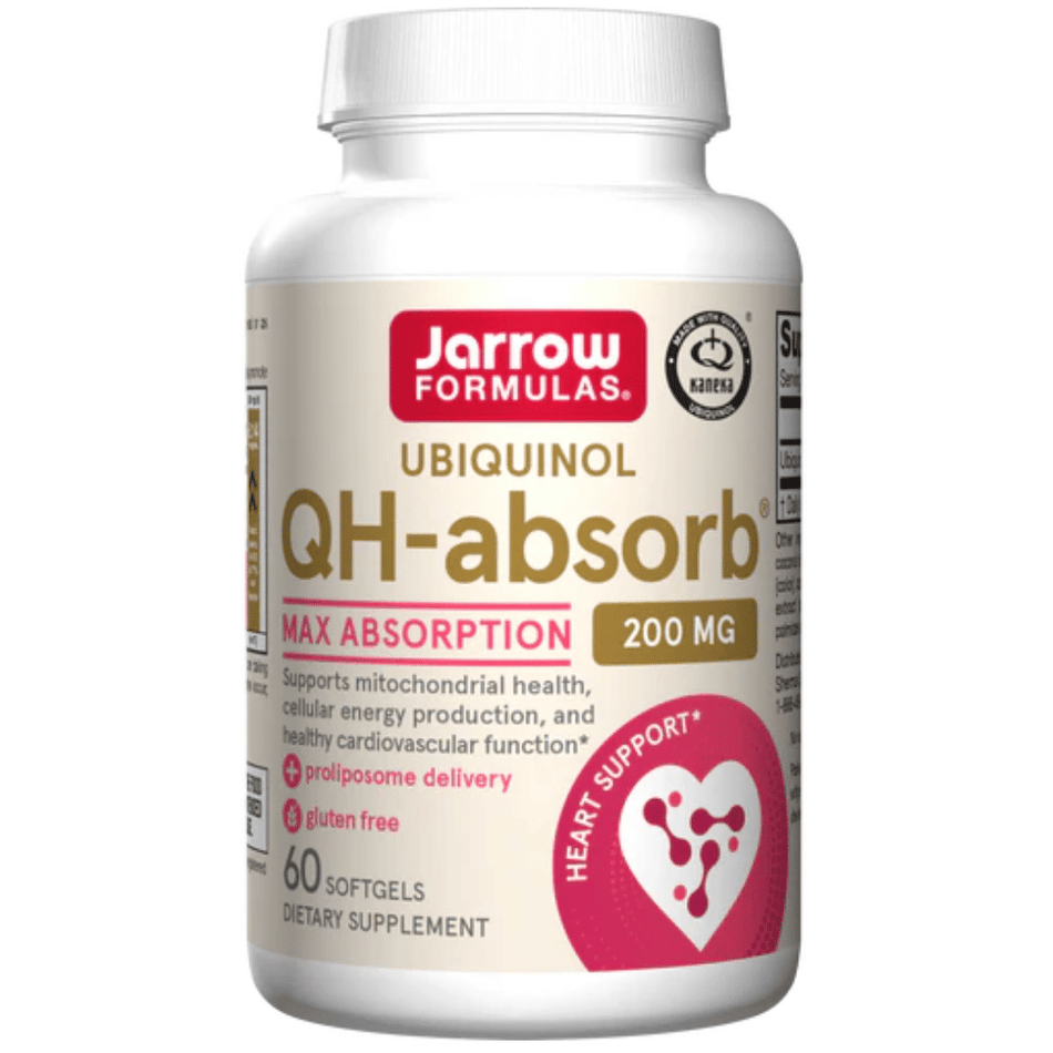 Jarrow Formulas Ubiquinol QH-absorb, 200mg - 60 softgels- Lillys Pharmacy and Health Store