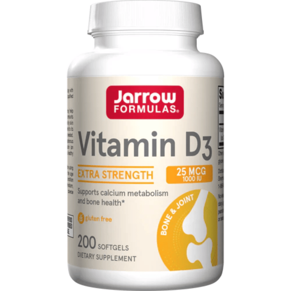 Jarrow Formulas Vitamin D3, 25mcg - 200 softgels- Lillys Pharmacy and Health Store