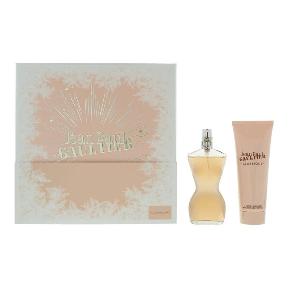 Jean Paul Gaultier JPG Classique 50ml 2 Piece Gift Set - 50ml Eau de Toilette Spray, 75ml Body Lotion- Lillys Pharmacy and Health Store