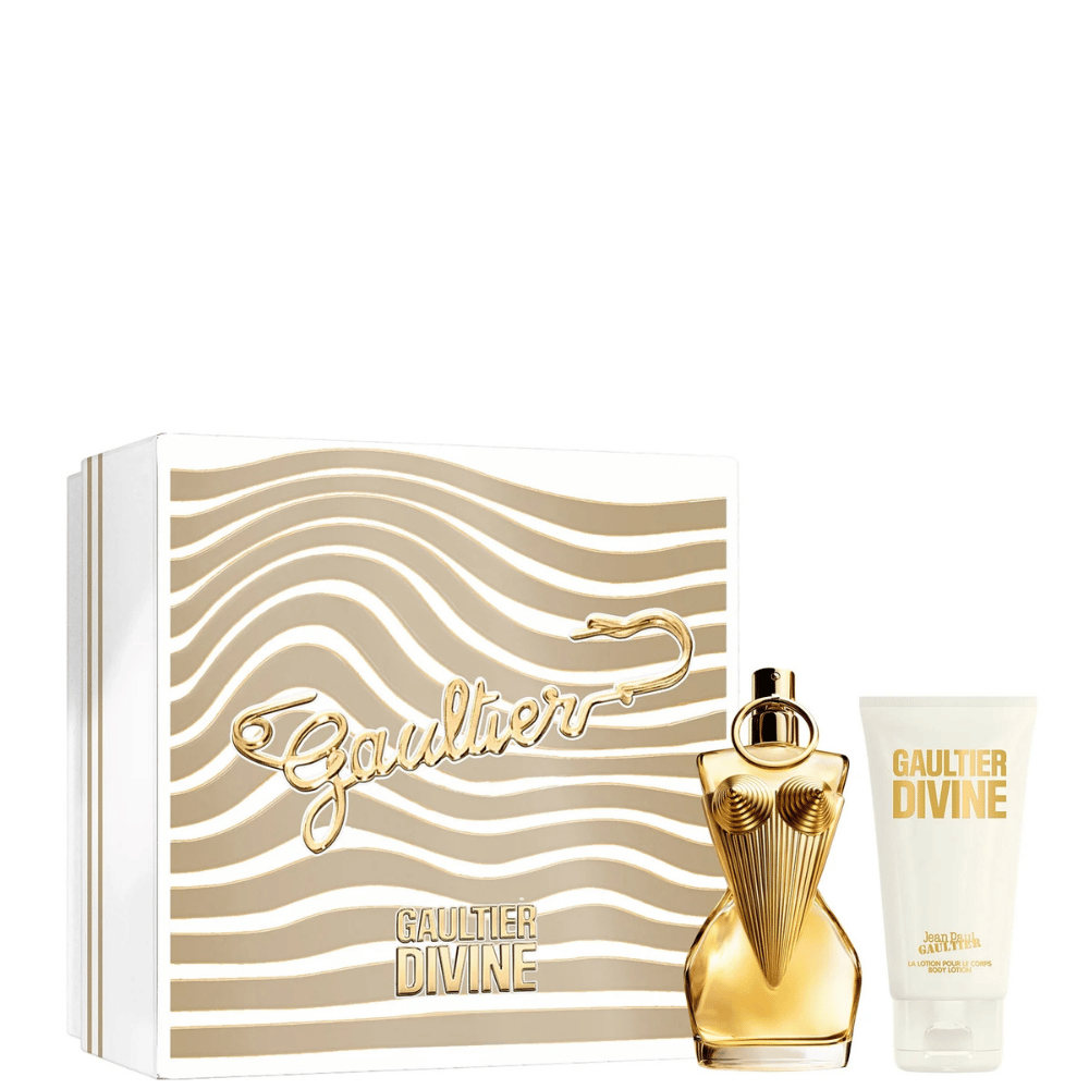 Jean Paul Gaultier JPG Divine 50ml 2 Piece Gift Set - 50ml Eau de Parfum Spray, 75ml Body Lotion- Lillys Pharmacy and Health Store