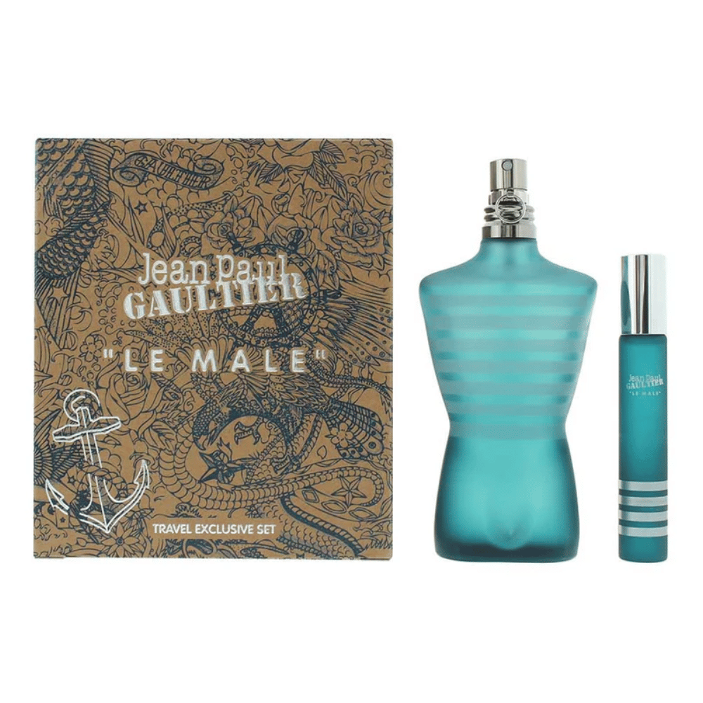 Jean Paul Gaultier JPG Le Male 125ml 2 Piece Gift Set - 125ml Eau de Toilette Spray, 20ml Eau de Toilette Spray- Lillys Pharmacy and Health Store