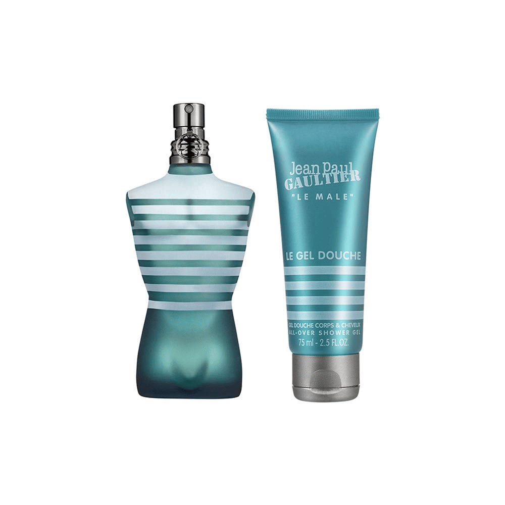 Jean Paul Gaultier JPG Le Male 75ml 2 Piece Gift Set - 75ml Eau de Toilette Spray, 75ml Shower Gel- Lillys Pharmacy and Health Store