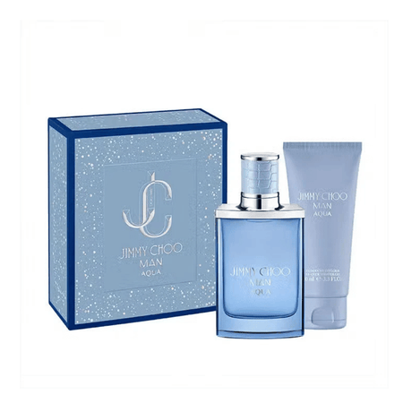 Jimmy Choo Man Aqua 50ml 2 Piece Gift Set - 50ml Eau de Toilette Spray, 100ml Shower Gel- Lillys Pharmacy and Health Store